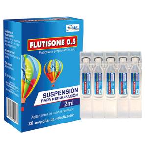 FLUTISONE 0.5  AMPOLLAS DE NEBULIZACION