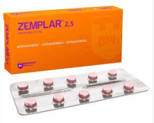 ZEMPLAR 2.5 MG X COMPRIMIDO