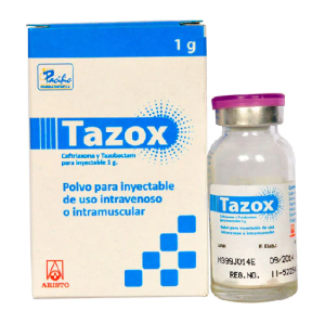 TAZOX 1 GR X 1 F. AMP+AGUA D. INY