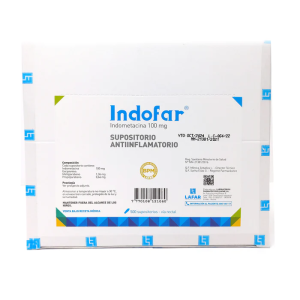 INDOFAR 100 MG X SUPOSITORIO