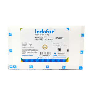 INDOFAR 25 MG X CAPSULA