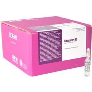 GENTAFAR 80 MG AMPOLLA X 2 ML
