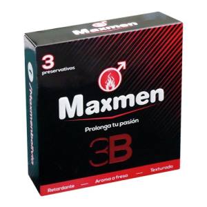 MAXMEN-3B PRESERVATIVOS  UNID X3P