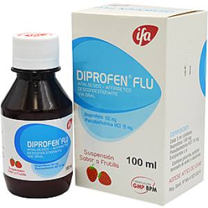 DIPROFEN FLU 100MG/15MG SUSPENSION X 100 ML