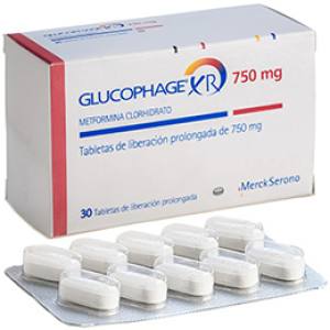 GLUCOPHAGE XR 750 MG X TABLETAS