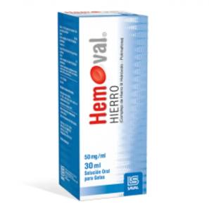 HEMOVAL HIERRO 50MG/ML GOTAS X 30 ML