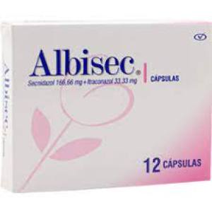 ALBISEC 33,33 MG + 166,66 MG X 2 CAPSULAS