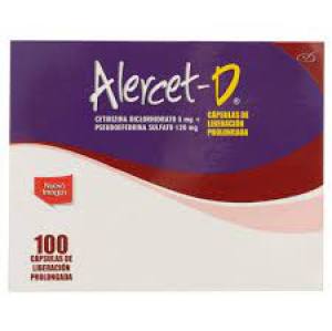 ALERCET  D  5 MG  + 120 MG CAPSULAS