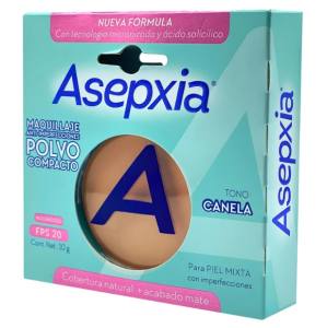 ASEPXIA MAQUILLAJE POLVO COMPACTO CANELA