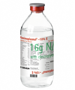 AMINOPLASMAL E 10% FCO. DE INFUSION X 500 ML