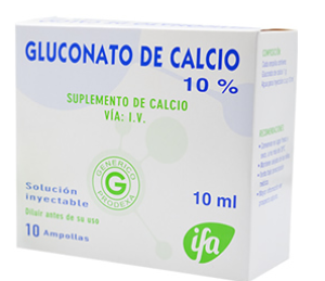 GLUCONATO   DE CALCIO 10 % PRODEXA X AMPOLLA