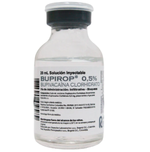 BUPIROP 0.5% SIMPLE VIAL X 20 ML