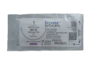 HILO VICRYL (AC. POLIGLICOLICO) N°1  MR 50 SUTUMED
