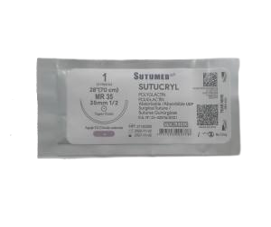 HILO VICRYL (AC. POLIGLICOLICO) N°1  MR 35 SUTUMED