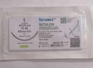 HILO NYLON MONOFILAMENTO  N°1  TC 40  SUTUMED