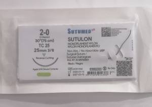 HILO NYLON MONOFILAMENTO  N°2-0  TC 25  SUTUMED
