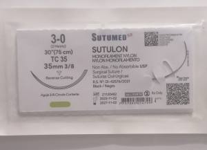 HILO NYLON MONOFILAMENTO  N°3-0  TC 24  RT MED