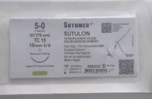 HILO NYLON MONOFILAMENTO  N°5-0  TC 15 - GENERICO