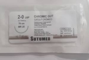 HILO CATGUT CROMICO  N°2-0  MR 25  SUTUMED