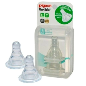 PIGEON TETINA Y SILICONA BOCA STANDARD  X 2