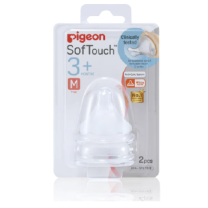 PIGEON TETINA SOF TOUCH PERISTALTIC PLUS “M” BOCA ANCHA X 2