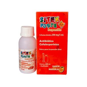 SITEX FORTE/CEFIXIMA  200MG/5ML SUSPENSION