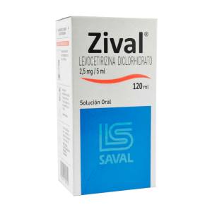 ZIVAL 2.5 MG SUSPENSION X 120 ML