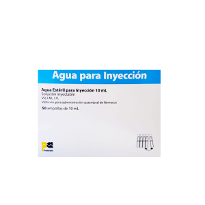 AGUA  DESTILADA PARA INYECCION 10 ML (PH ) X AMP.