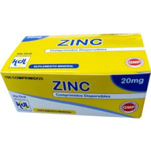 ZINC 20 MG X COMP. - KDL