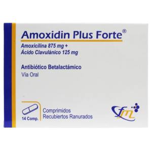 AMOXIDIN PLUS FORTE 875 MG/125 MG X COMP. RECUB.