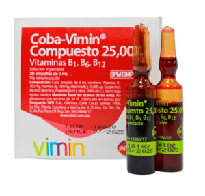 COBA VIMIN COMPUESTO 25.000 X 3 ML SOLUCION INYECTABLE