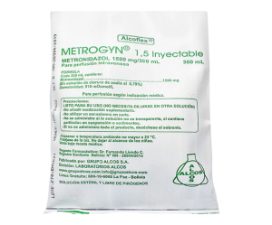 METROGYN INYECTABLE 1500 MG - 300 ML ALCOS
