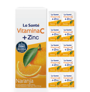 VITAMINA C 500 GM + ZINC 15MG - LA SANTÈ