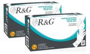 GUANTES DE NITRILO "M"  R&G