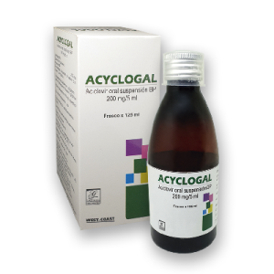 ACYCLOGAL 200MG/5ML X SUSPENSION