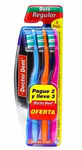 CEPILLO DURO REGULAR PAQUETE FAMILIAR DOCTOR DENT