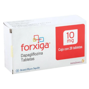 FORXIGA 10 MG DAPAGLIFLOZINA X COMP. RECUB.