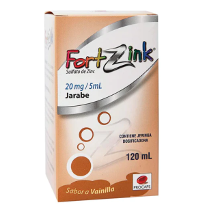 FORTZINK 20MG/5ML JARABE X 120 ML