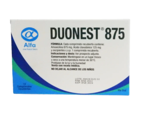 DUONEST 875 MG X COMPRIMIDO
