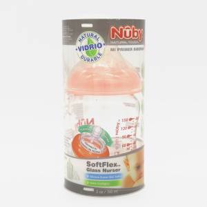 BIBERON VIDRIO NATURAL TOUCH / SOFT FLEX X 240ML/8 OZ ÑUBY