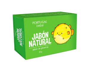 JABON GLICERINA NATURAL BEBE PORTUGAL X 80 GR
