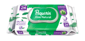TOALLITAS HUM. PEQUEÑIN ALOE NATURAL X 24 UNID