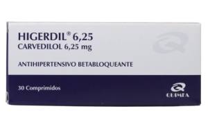 HIGERDIL 6.25  MG COMPRIMIDOS