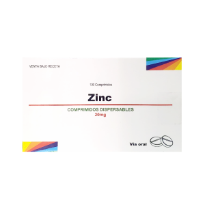 ZINC 20 MG X COMPRIMIDO MHEDICAL PHARMA