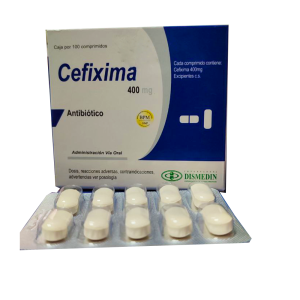 CEFIXIMA COMPRIMIDO X400 MG DISMEDIN
