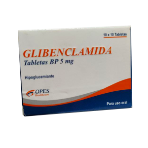 GLIBENCLAMIDA 5 MG X TABLETA OPES
