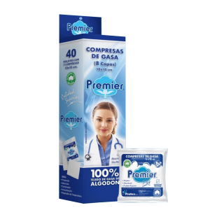 COMPRESAS DE GASA 10 X 10 PREMIER