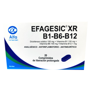 EFAGESIC XR BQ B6 B12 X COMPRIMIDO