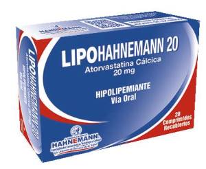 LIPOHAHNEMANN (ATORVASTATINA) 20 MG X COMPRIMIDO
