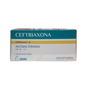 CEFTRIAXONA 1G X VIAL NOVOPHARMA